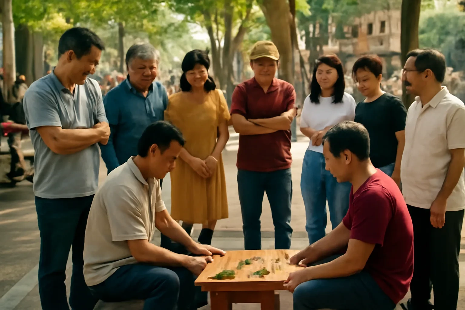 Xiangqi in Vietnam: Sidewalk Games, Café Boards and the Crowd Around Every Table